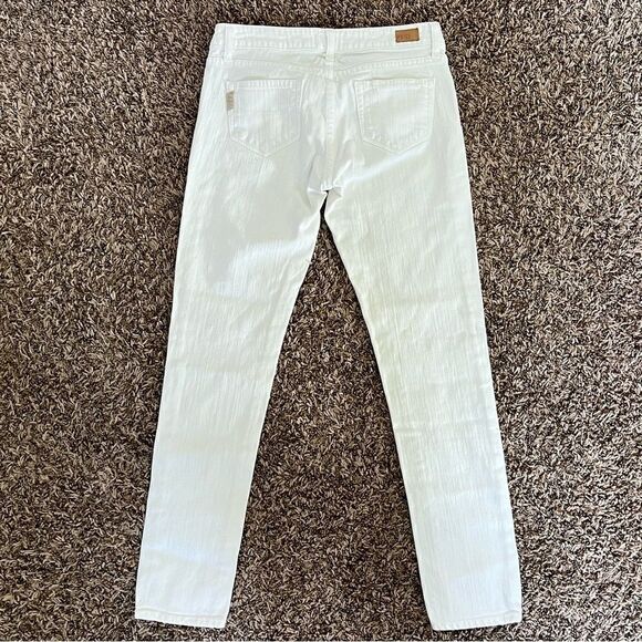 Paige Skyline Ankle White Jeans - Picture 6 of 13